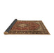 Sideview of Medallion Brown Traditional Rug, tr4443brn