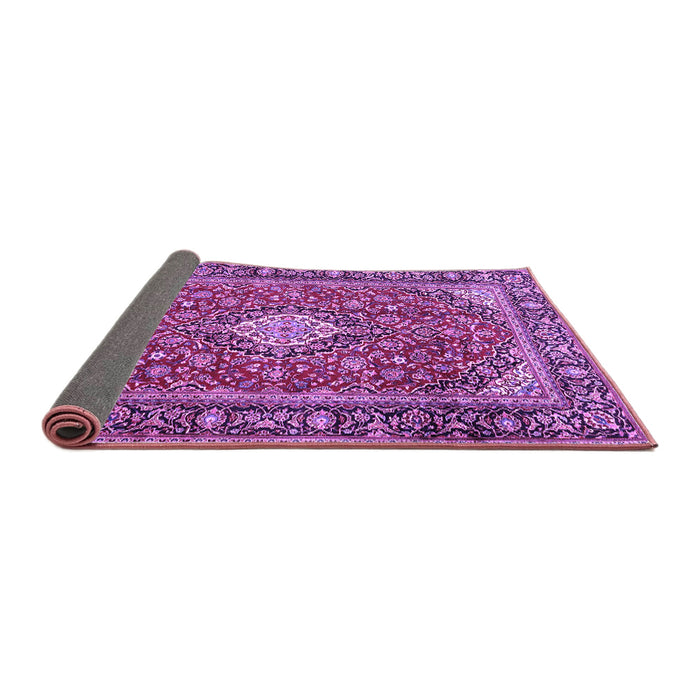 Sideview of Medallion Purple Traditional Rug, tr4443pur