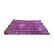 Sideview of Medallion Purple Traditional Rug, tr4443pur