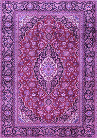 Medallion Purple Traditional Rug, tr4443pur