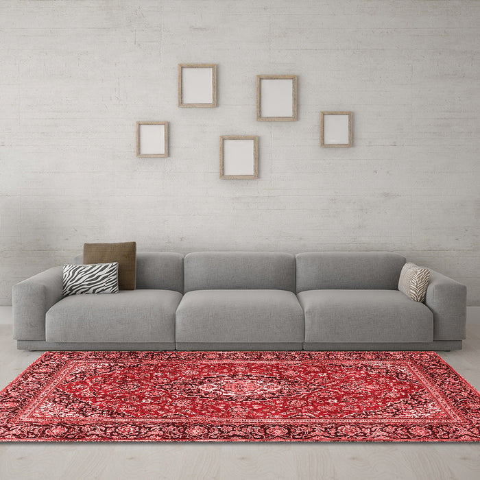Traditional Red Washable Rugs