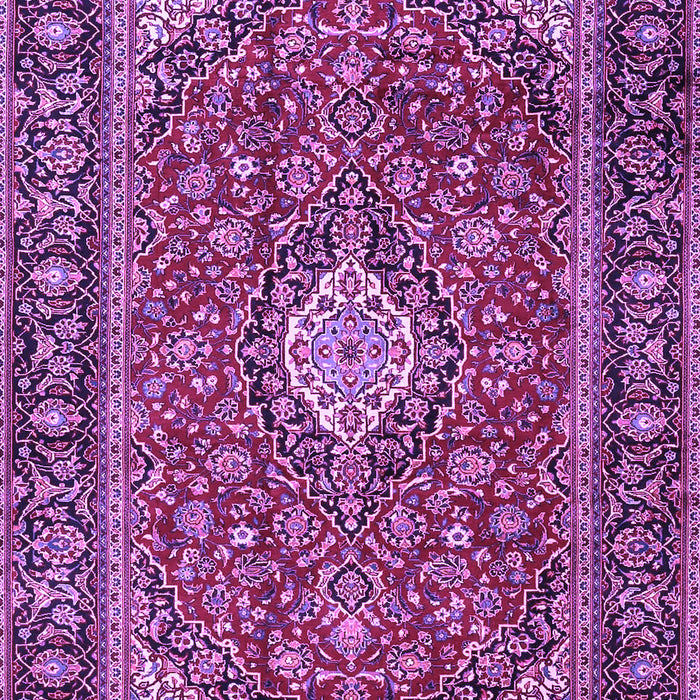 Machine Washable Medallion Purple Traditional Area Rugs, wshtr4443pur