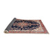 Sideview of Traditional Light French Beige Brown Medallion Rug, tr4444