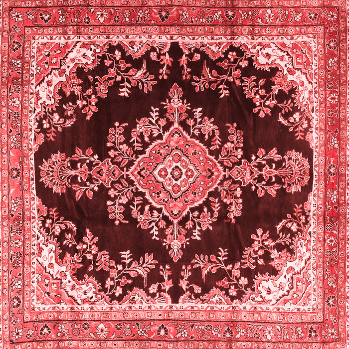 Medallion Red Traditional Rug, tr4444red