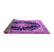 Sideview of Medallion Purple Traditional Rug, tr4444pur