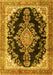 Medallion Yellow Traditional Rug, tr4444yw