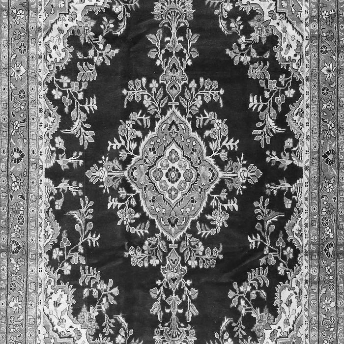 Medallion Gray Traditional Rug, tr4444gry