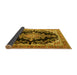 Sideview of Medallion Yellow Traditional Rug, tr4444yw