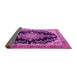 Sideview of Medallion Pink Traditional Rug, tr4444pnk