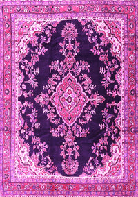 Medallion Pink Traditional Rug, tr4444pnk