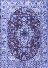 Medallion Blue Traditional Rug, tr4445blu