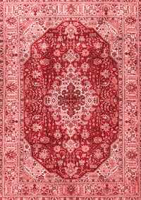 Medallion Red Traditional Rug, tr4445red