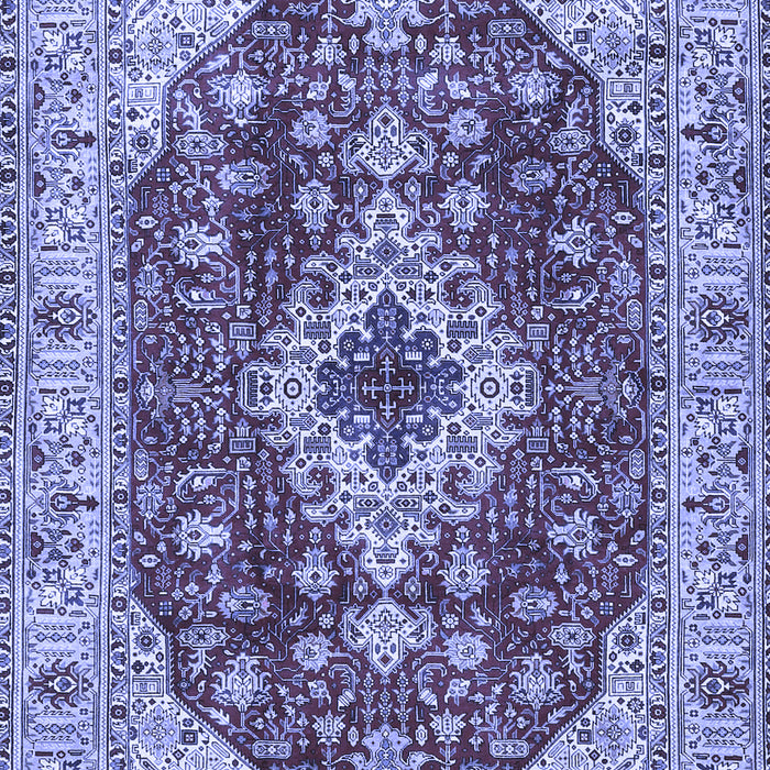 Medallion Blue Traditional Rug, tr4445blu
