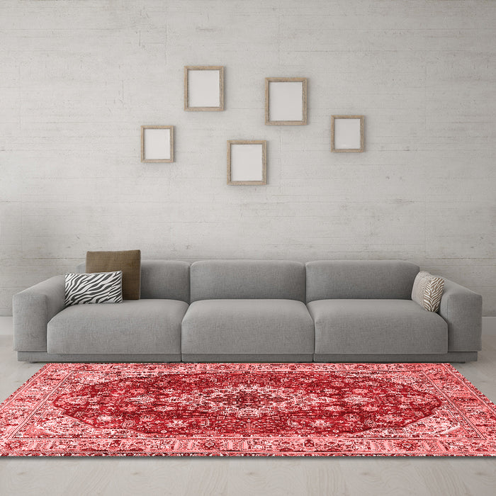 Traditional Red Washable Rugs