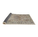 Sideview of Traditional Desert Sand Beige Medallion Rug, tr4446