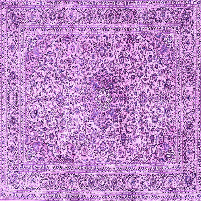 Square Medallion Purple Traditional Rug, tr4446pur