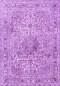 Medallion Purple Traditional Rug, tr4446pur