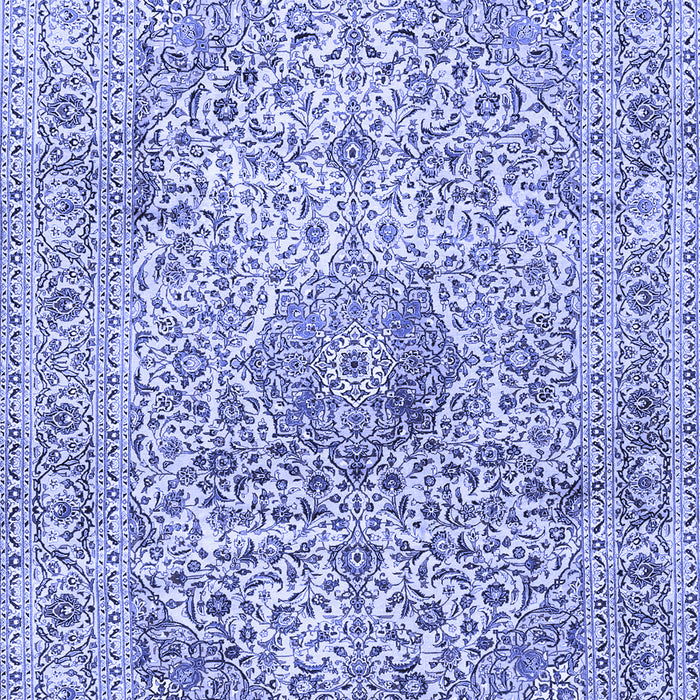 Medallion Blue Traditional Rug, tr4446blu