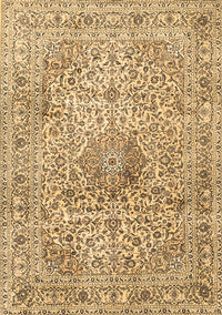 Medallion Brown Traditional Rug, tr4446brn