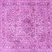 Square Medallion Pink Traditional Rug, tr4446pnk