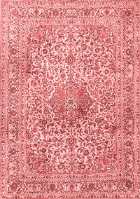 Medallion Red Traditional Rug, tr4446red