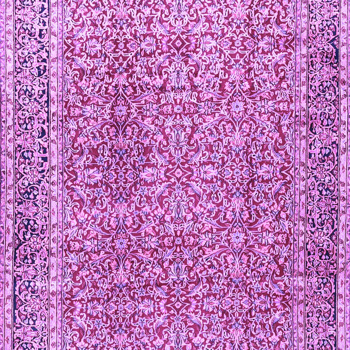 Machine Washable Persian Purple Traditional Area Rugs, wshtr4447pur