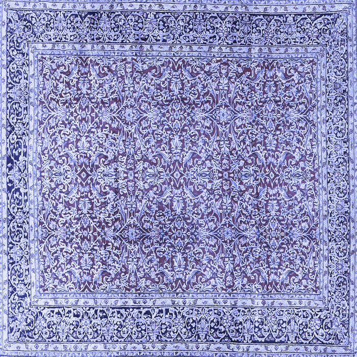 Square Persian Blue Traditional Rug, tr4447blu