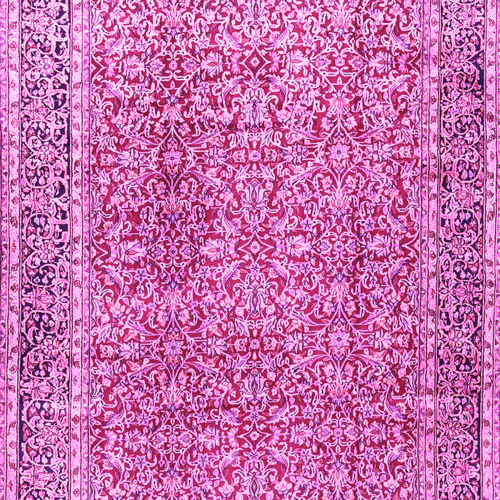Machine Washable Persian Pink Traditional Rug, wshtr4447pnk