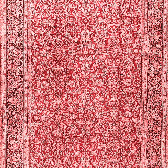 Machine Washable Persian Red Traditional Rug, wshtr4447red