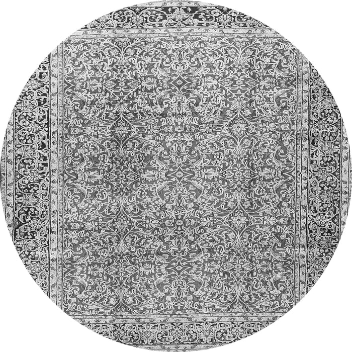 Square Persian Gray Traditional Rug, tr4447gry