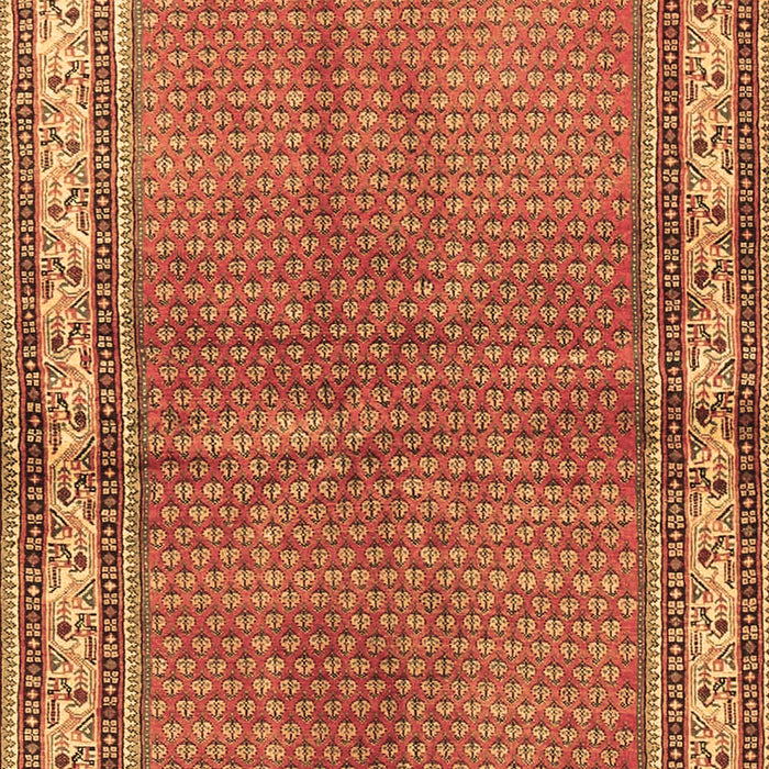 Machine Washable Persian Brown Traditional Rug, wshtr4448brn