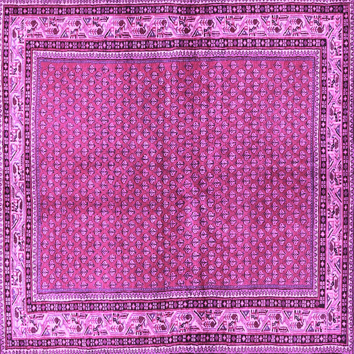 Square Persian Purple Traditional Rug, tr4448pur