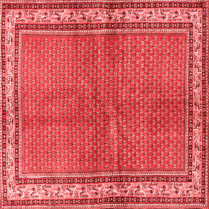 Machine Washable Persian Red Traditional Rug, wshtr4448red