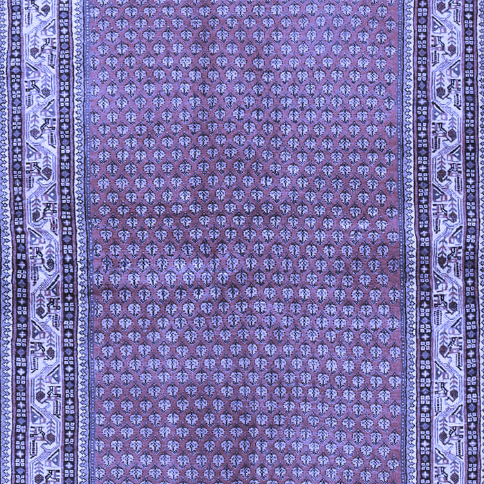 Machine Washable Persian Blue Traditional Rug, wshtr4448blu