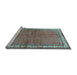 Sideview of Machine Washable Persian Light Blue Traditional Rug, wshtr4448lblu