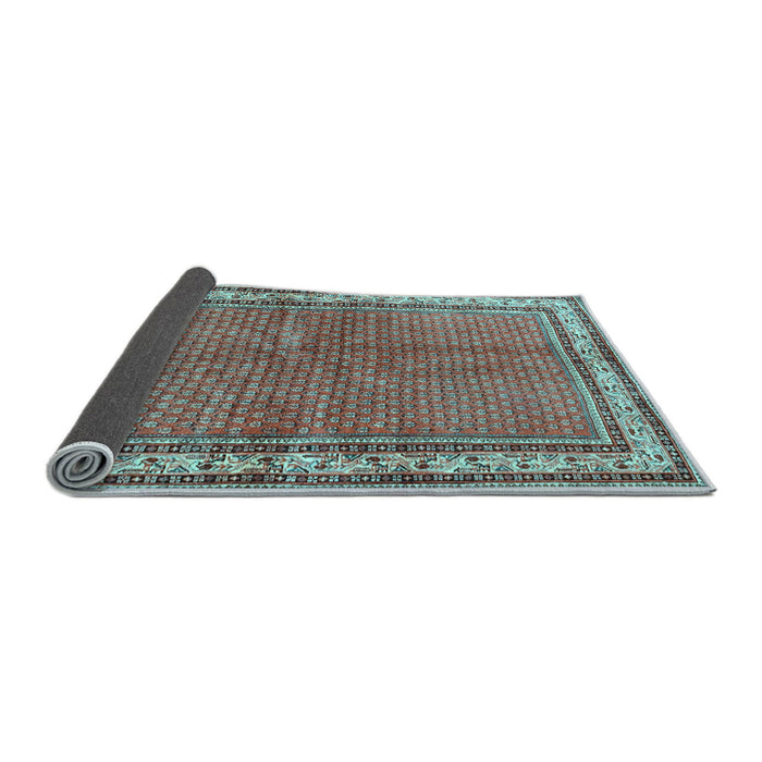 Sideview of Persian Light Blue Traditional Rug, tr4448lblu