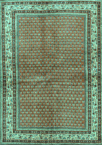 Persian Turquoise Traditional Rug, tr4448turq