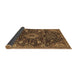 Sideview of Medallion Brown Traditional Rug, tr444brn