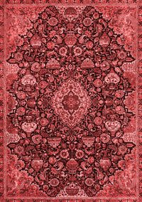 Medallion Red Traditional Rug, tr444red