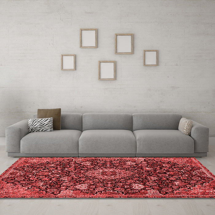 Traditional Red Washable Rugs