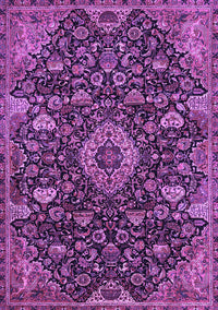 Medallion Purple Traditional Rug, tr444pur