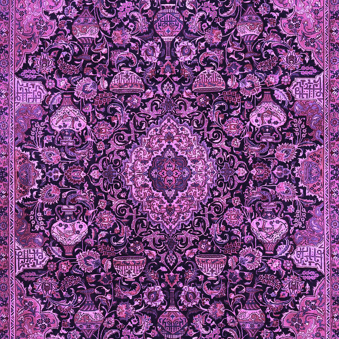Medallion Purple Traditional Rug, tr444pur