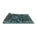 Sideview of Medallion Light Blue Traditional Rug, tr444lblu