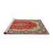 Sideview of Machine Washable Traditional Fire Brick Red Rug, wshtr445