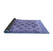 Sideview of Persian Blue Traditional Rug, tr4450blu