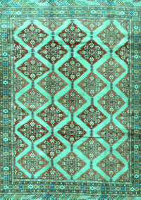 Persian Turquoise Traditional Rug, tr4450turq