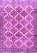 Machine Washable Persian Purple Traditional Area Rugs, wshtr4450pur