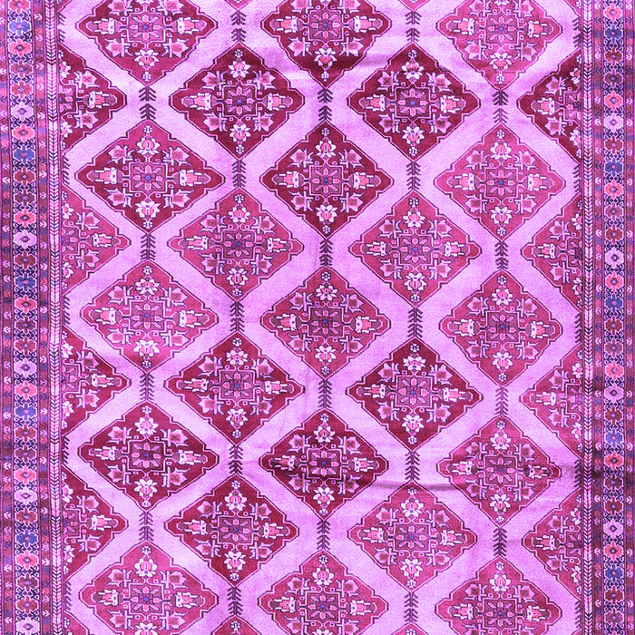 Machine Washable Persian Purple Traditional Area Rugs, wshtr4450pur