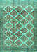 Machine Washable Persian Turquoise Traditional Area Rugs, wshtr4450turq