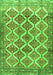 Serging Thickness of Machine Washable Persian Green Traditional Area Rugs, wshtr4450grn